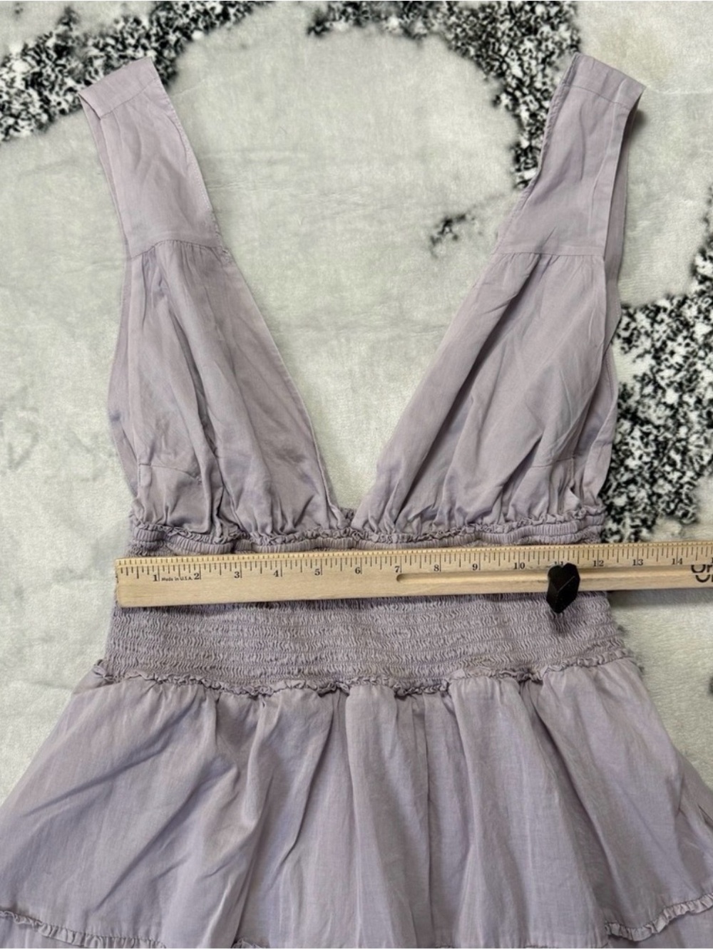 Reformation Dress Womens Sz 12 Hampton‎ in Sweet Pea Purple Organic Cotton Maxi - Picture 2 of 2